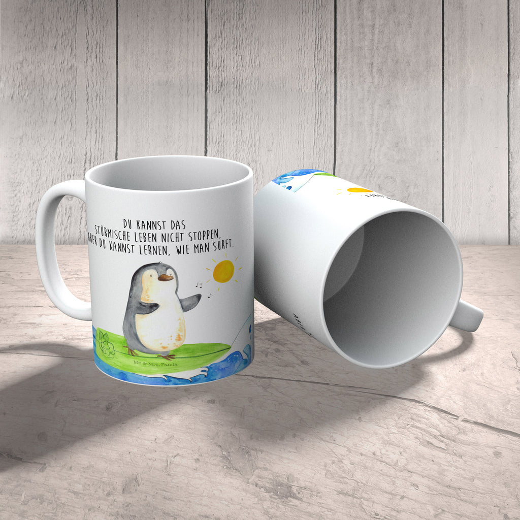 Kindertasse Pinguin Surfer Kindertasse, Kinder Tasse, Kunststoff Tasse, Kindergarten Tasse, Trinkbecher, Camping Becher, Kaffeetasse, Kunststoffbecher, Kindergartenbecher, Outdoorgeschirr, Kunststoffgeschirr, Reisebecher, Reisetasse, Kinderbecher, Bruchfeste Tasse, Bruchsichere Tasse, Plastik Tasse, Plastiktasse, Pinguin, Pinguine, surfen, Surfer, Hawaii, Urlaub, Wellen, Wellen reiten, Portugal