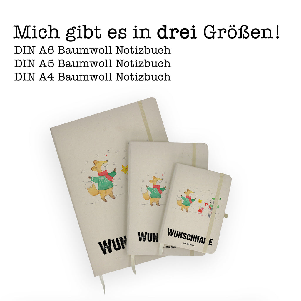 DIN A4 Personalisiertes Notizbuch Winter Weihnachtsfreude Personalisiertes Notizbuch, Notizbuch mit Namen, Notizbuch bedrucken, Personalisierung, Namensbuch, Namen, Winter, Weihnachten, Weihnachtsdeko, Nikolaus, Advent, Heiligabend, Wintermotiv, Weihnachtsmann, Weihnachtstage, Fuchs, Weihnachtsbaum, Tannenbaum, Weihnachtszeit