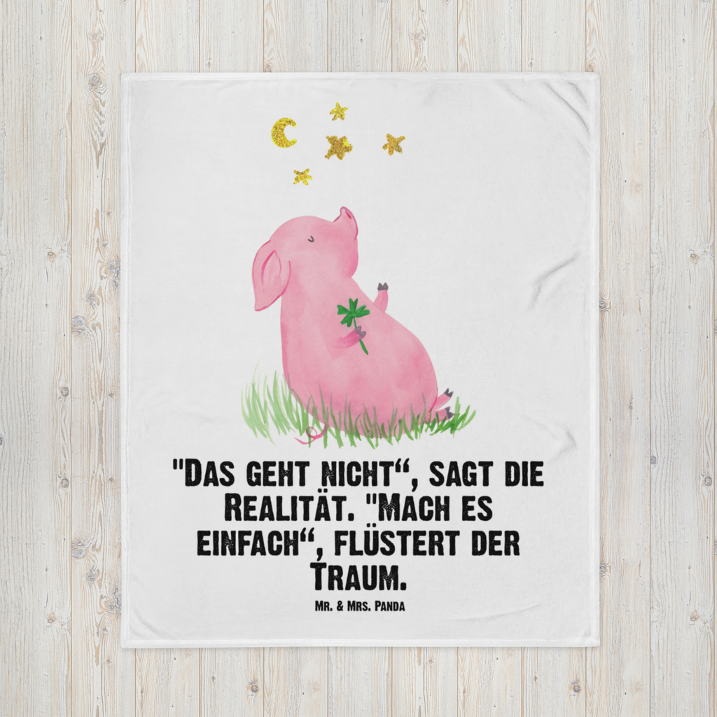 Kuscheldecke Schwein Glück Decke, Wohndecke, Tagesdecke, Wolldecke, Sofadecke, Tiermotive, Gute Laune, lustige Sprüche, Tiere, Glücksschwein. Glück, Schwein, Schweinchen, Sterne, Sernchen, Ziele, Träume, Motivation, Glücksbringer