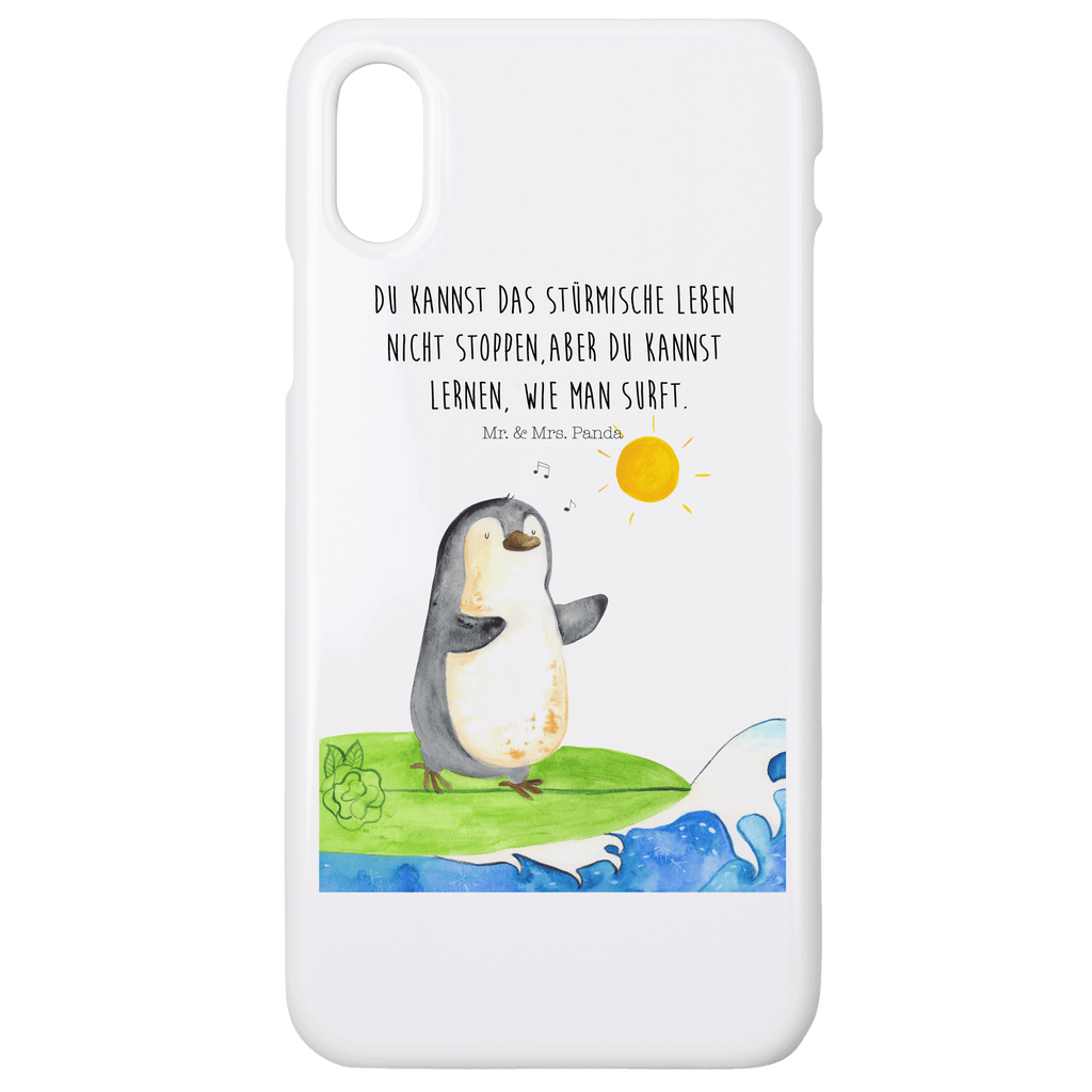 Handyhülle Pinguin Surfer Handyhülle, Handycover, Cover, Handy, Hülle, Iphone 10, Iphone X, Pinguin, Pinguine, surfen, Surfer, Hawaii, Urlaub, Wellen, Wellen reiten, Portugal