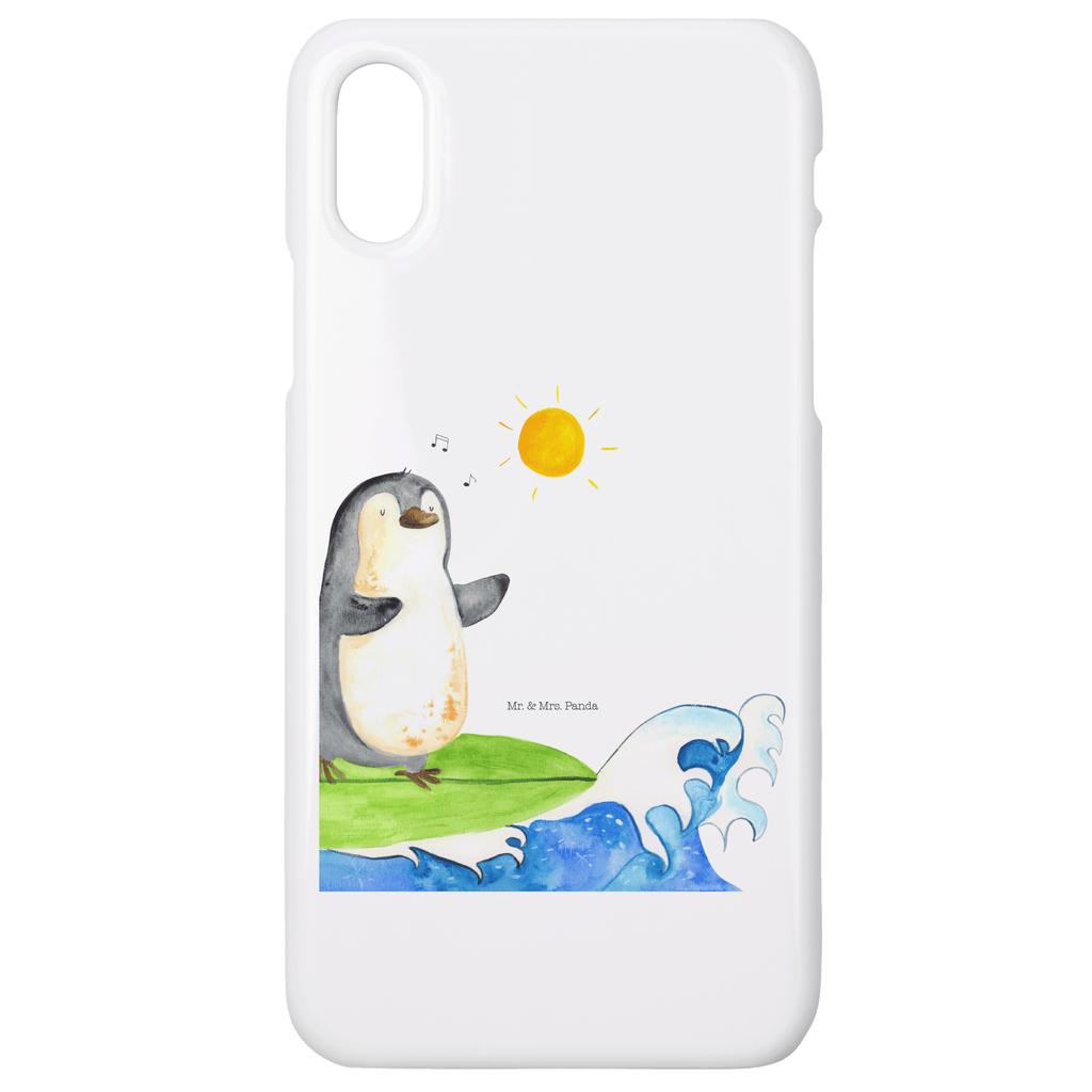 Handyhülle Pinguin Surfer Handyhülle, Handycover, Cover, Handy, Hülle, Iphone 10, Iphone X, Pinguin, Pinguine, surfen, Surfer, Hawaii, Urlaub, Wellen, Wellen reiten, Portugal