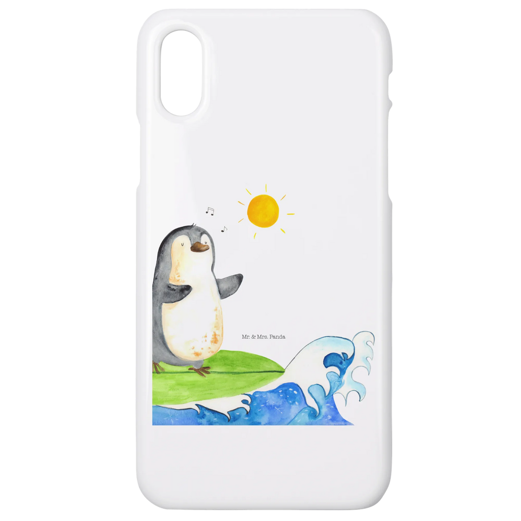 Handyhülle Pinguin Surfer Handyhülle, Handycover, Cover, Handy, Hülle, Iphone 10, Iphone X, Pinguin, Pinguine, surfen, Surfer, Hawaii, Urlaub, Wellen, Wellen reiten, Portugal