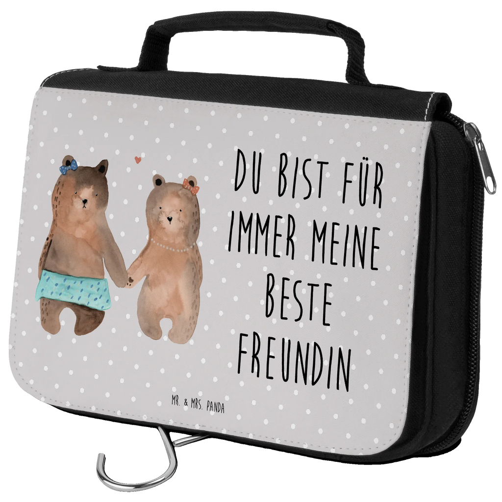 Kulturbeutel Bär Freundin Kulturbeutel, Zum Aufhängen, Waschtasche, Kosmetiktasche, Damen, Herren, Aufbewahrungstasche, Schminktasche, Kosmetikbeutel, Organizer, Kulturtasche, Schminkutensil, Bär, Teddy, Teddybär, Bär Freundin Beste Freund Liebe Liebesbeweis Verliebt Kumpel Kumpeliene