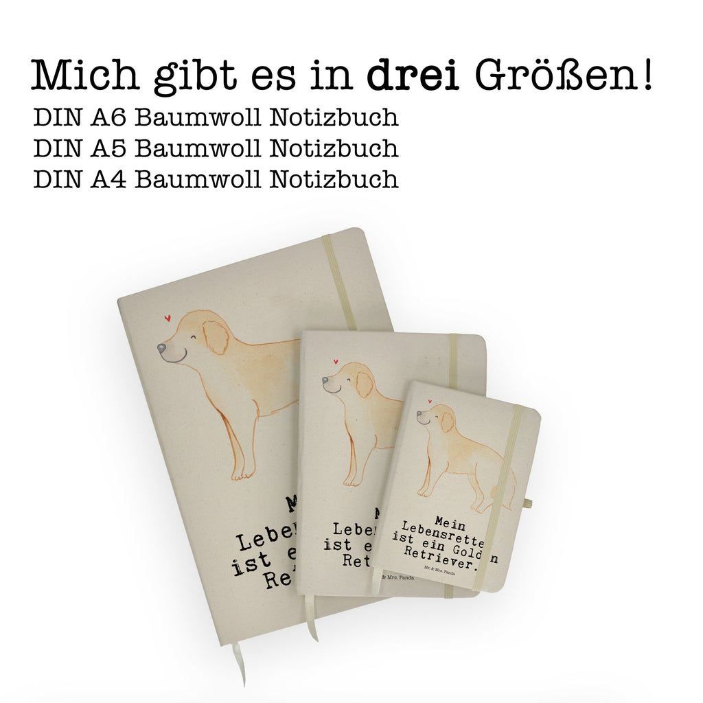 Baumwoll Notizbuch Golden Retriever Lebensretter Notizen, Eintragebuch, Tagebuch, Notizblock, Adressbuch, Journal, Kladde, Skizzenbuch, Notizheft, Schreibbuch, Schreibheft, Hund, Hunderasse, Rassehund, Hundebesitzer, Geschenk, Tierfreund, Schenken, Welpe, Golden Retriever, Goldie Hund