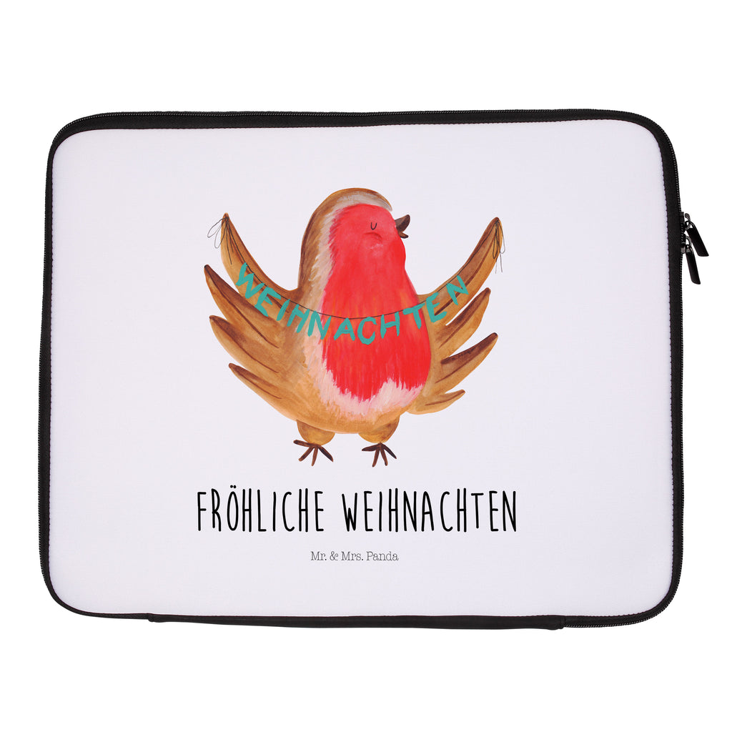 Notebook Tasche Rotkehlchen Weihnachten Notebook Tasche, Laptop, Computertasche, Tasche, Notebook-Tasche, Notebook-Reisehülle, Notebook Schutz, Winter, Weihnachten, Weihnachtsdeko, Nikolaus, Advent, Heiligabend, Wintermotiv, Frohe Weihnachten, Weihnachtsmotiv, Weihnachtsgruß, Vogel, xmas