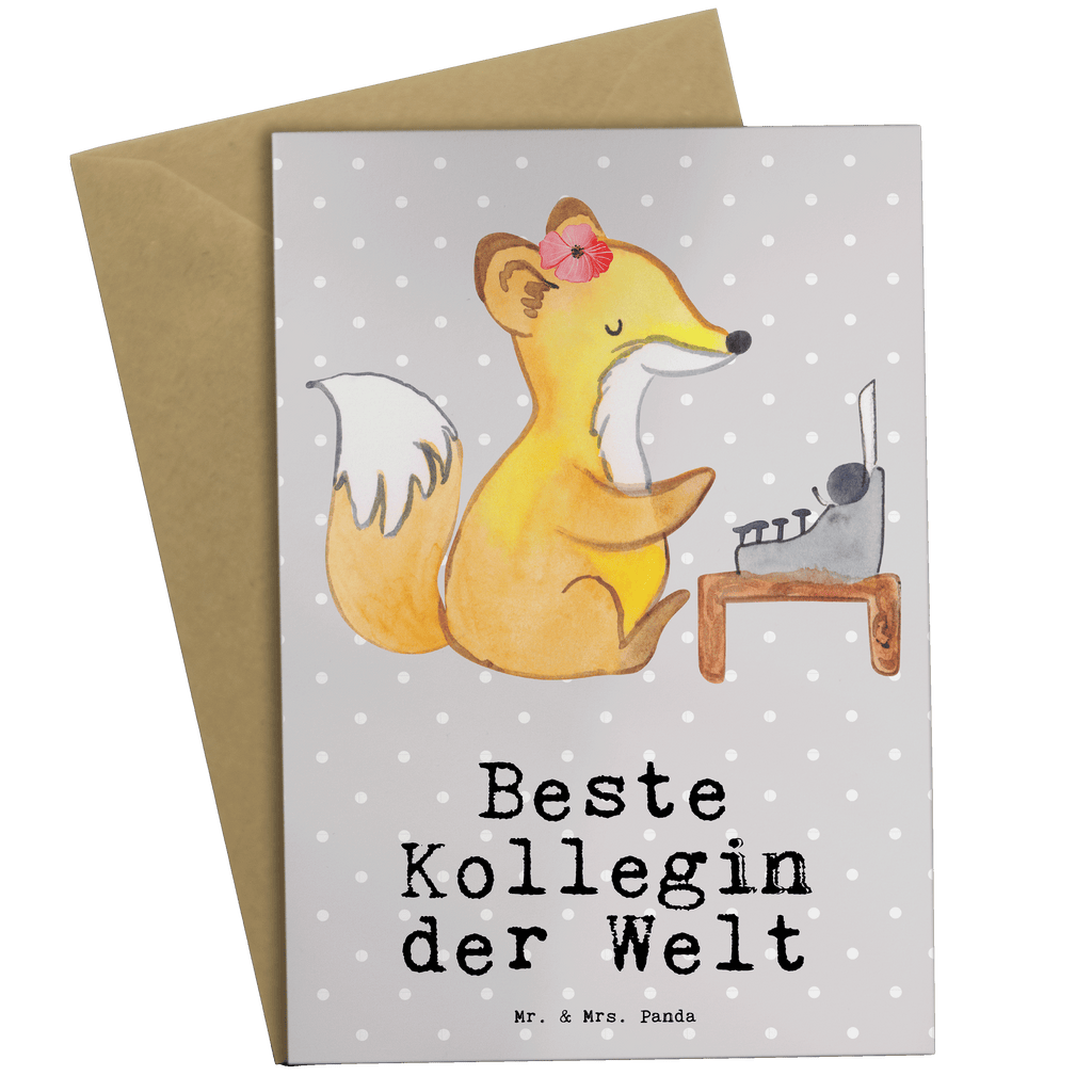 Grußkarte Fuchs Beste Kollegin der Welt Grußkarte, Klappkarte, Einladungskarte, Glückwunschkarte, Hochzeitskarte, Geburtstagskarte, Karte, Ansichtskarten, für, Dankeschön, Geschenk, Schenken, Geburtstag, Geburtstagsgeschenk, Geschenkidee, Danke, Bedanken, Mitbringsel, Freude machen, Geschenktipp, Arbeitskollegin, Kollegin, Freundin, Büro, Abschiedsgeschenk, Ruhestand, Arbeit, Mitarbeiterin, Berufsgenossin, Beruf