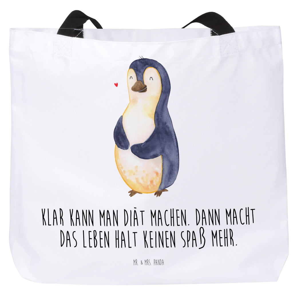 Shopper Pinguin Diät Beutel, Einkaufstasche, Tasche, Strandtasche, Einkaufsbeutel, Shopper, Schultasche, Freizeittasche, Tragebeutel, Schulbeutel, Alltagstasche, Pinguin, Pinguine, Diät, Abnehmen, Abspecken, Gewicht, Motivation, Selbstliebe, Körperliebe, Selbstrespekt