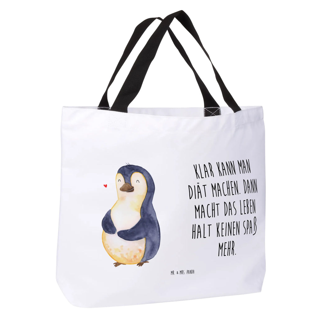 Shopper Pinguin Diät Beutel, Einkaufstasche, Tasche, Strandtasche, Einkaufsbeutel, Shopper, Schultasche, Freizeittasche, Tragebeutel, Schulbeutel, Alltagstasche, Pinguin, Pinguine, Diät, Abnehmen, Abspecken, Gewicht, Motivation, Selbstliebe, Körperliebe, Selbstrespekt