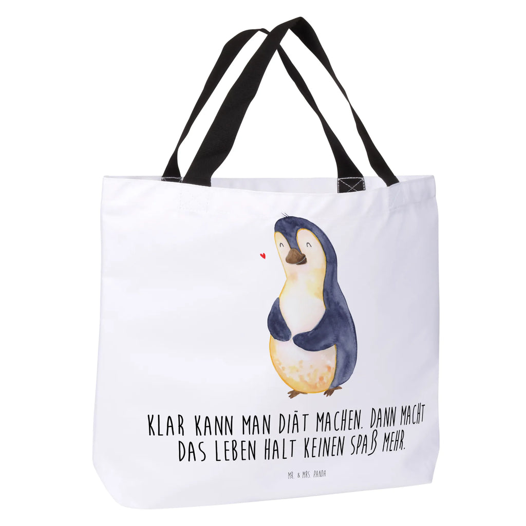 Shopper Pinguin Diät Beutel, Einkaufstasche, Tasche, Strandtasche, Einkaufsbeutel, Shopper, Schultasche, Freizeittasche, Tragebeutel, Schulbeutel, Alltagstasche, Pinguin, Pinguine, Diät, Abnehmen, Abspecken, Gewicht, Motivation, Selbstliebe, Körperliebe, Selbstrespekt