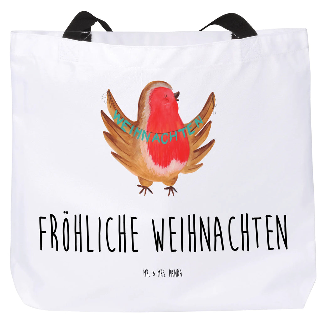 Shopper Rotkehlchen Weihnachten Beutel, Einkaufstasche, Tasche, Strandtasche, Einkaufsbeutel, Shopper, Schultasche, Freizeittasche, Tragebeutel, Schulbeutel, Alltagstasche, Winter, Weihnachten, Weihnachtsdeko, Nikolaus, Advent, Heiligabend, Wintermotiv, Frohe Weihnachten, Weihnachtsmotiv, Weihnachtsgruß, Vogel, xmas