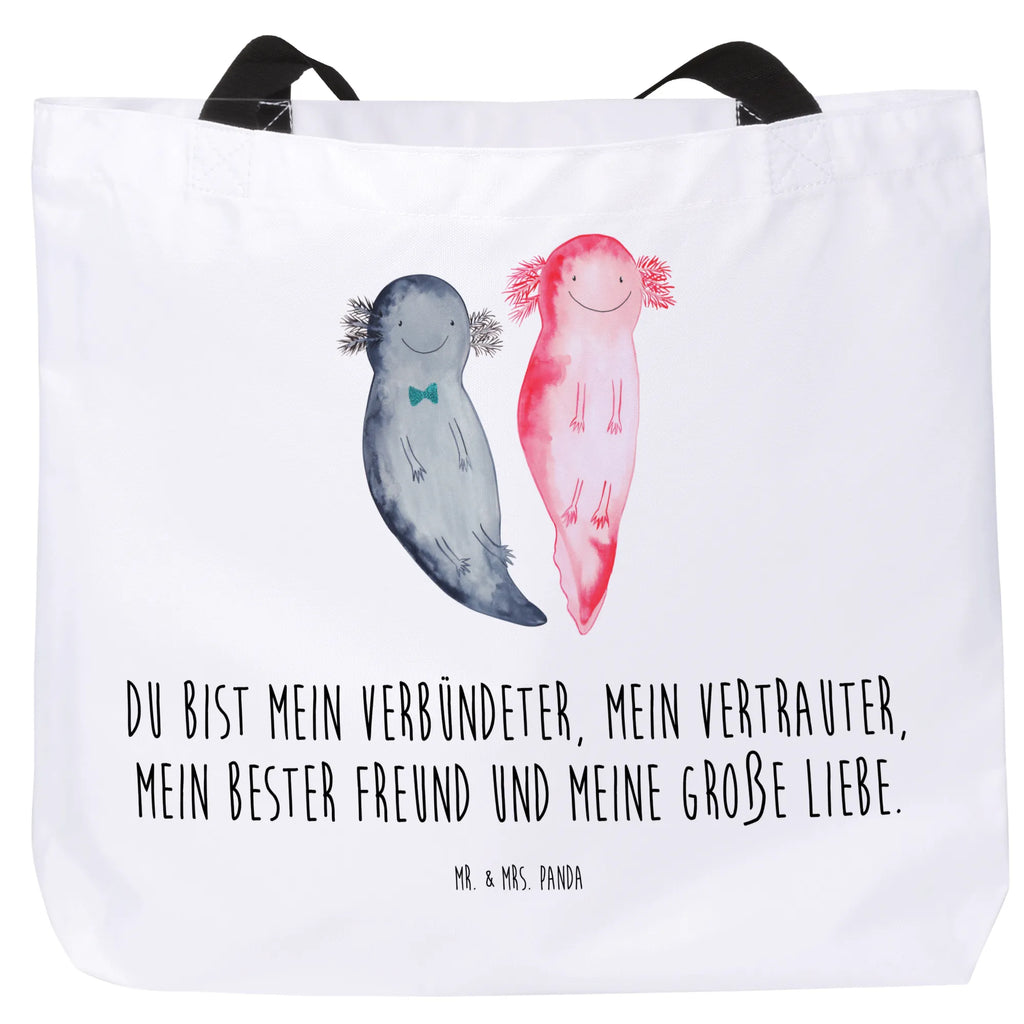 Shopper Axolotl Freundin Beutel, Einkaufstasche, Tasche, Strandtasche, Einkaufsbeutel, Shopper, Schultasche, Freizeittasche, Tragebeutel, Schulbeutel, Alltagstasche, Axolotl, Molch, Axolot, Schwanzlurch, Lurch, Lurche, Liebe, große Liebe, Liebesbeweis, Freund, Verlobter, Ehemann, Jahrestag, Valentinstag