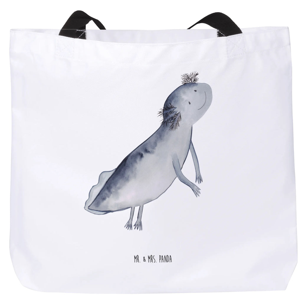 Shopper Axolotl Schwimmen Beutel, Einkaufstasche, Tasche, Strandtasche, Einkaufsbeutel, Shopper, Schultasche, Freizeittasche, Tragebeutel, Schulbeutel, Alltagstasche, Axolotl, Molch, Axolot, Schwanzlurch, Lurch, Lurche, Problem, Probleme, Lösungen, Motivation