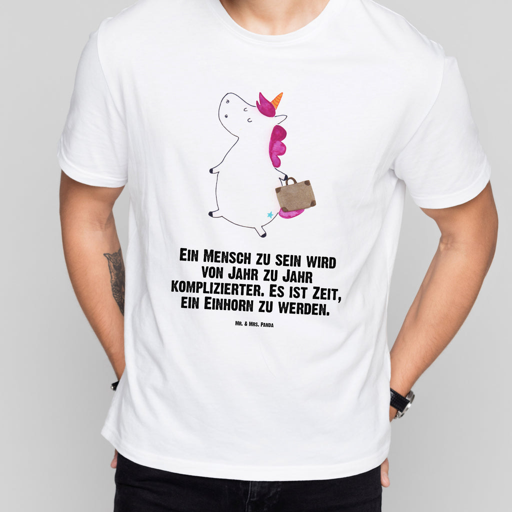 T-Shirt Standard Einhorn Koffer T-Shirt, Shirt, Tshirt, Lustiges T-Shirt, T-Shirt mit Spruch, Party, Junggesellenabschied, Jubiläum, Geburstag, Herrn, Damen, Männer, Frauen, Schlafshirt, Nachthemd, Sprüche, Einhorn, Einhörner, Einhorn Deko, Pegasus, Unicorn, unicorn, Koffer, Verreisen, Reise, Gepäck, Abenteuer, Erwachsen, Kind, albern, Spaß, lustig, witzig