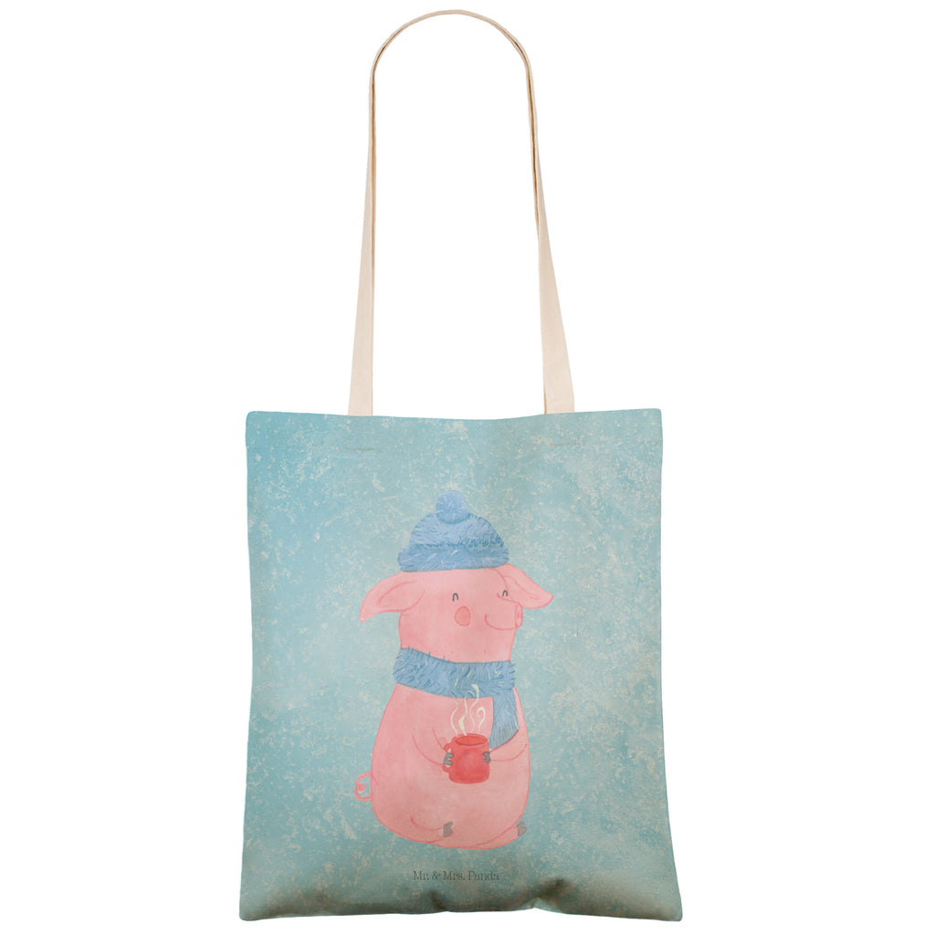 Einkaufstasche Schweinchen Glühwein Tragetasche, Tasche, Beutel, Stofftasche, Baumwolltasche, Umhängetasche, Shopper, Einkaufstasche, Beuteltasche, Winter, Weihnachten, Weihnachtsdeko, Nikolaus, Advent, Heiligabend, Wintermotiv, Glühwein, Betrunken, Weihnachtsmarkt, Spruch