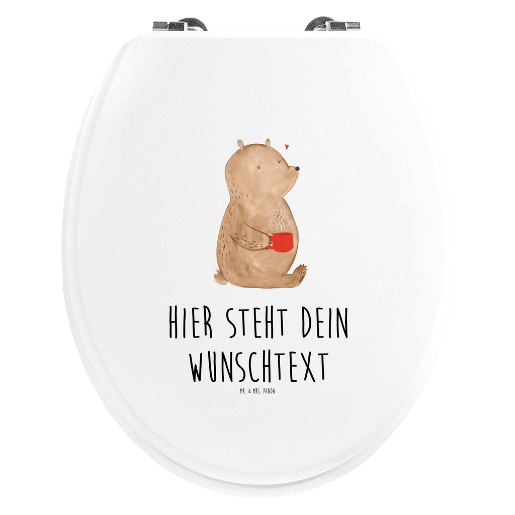 Personalisierter WC Sitz Motiv Bär Kaffee Personalisierte Klobrille, Personalisierter Klodeckel, Personalisierter Toilettendeckel, Personalisierter WC-Sitz, Toilettendeckel mit Namen, WC Sitz mit Namen, Bär, Teddy, Teddybär, Kaffee, Coffee, Bären, guten Morgen, Morgenroutine, Welt erobern, Welt retten, Motivation