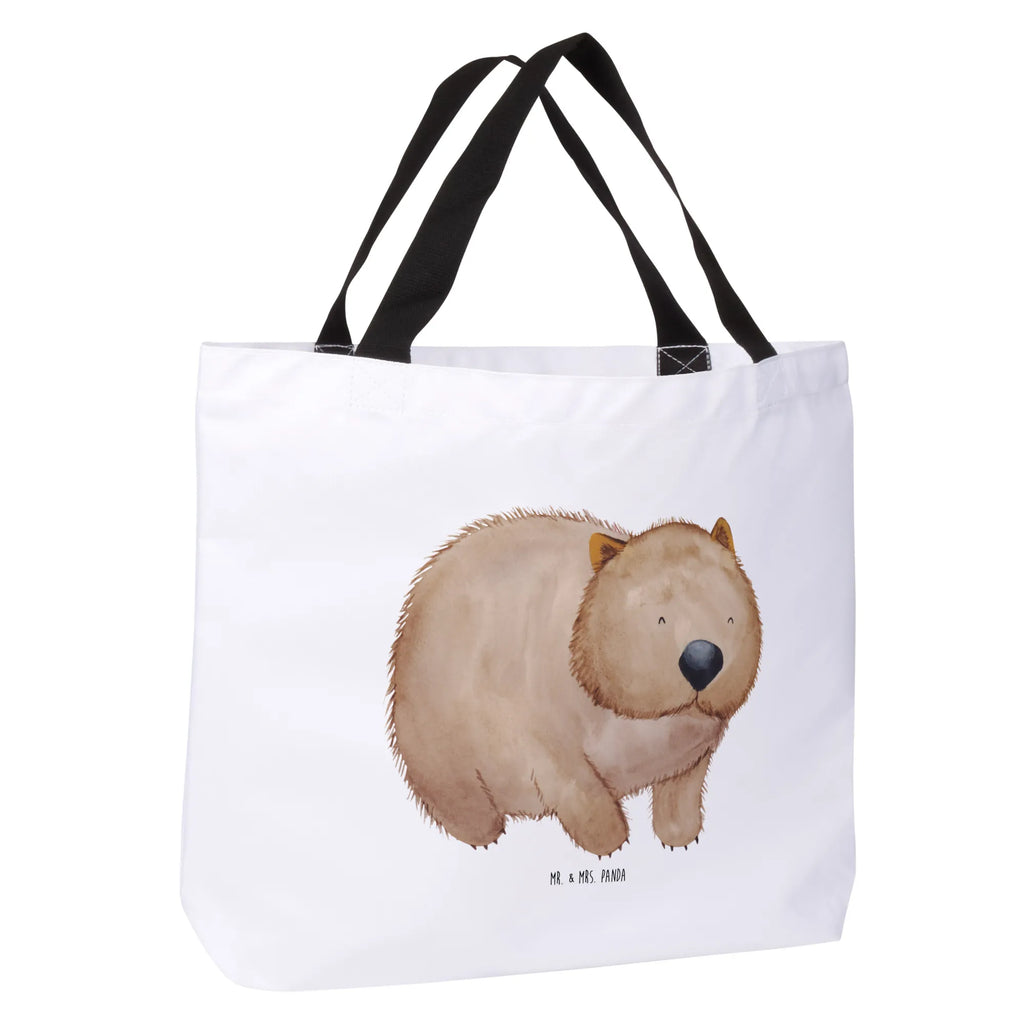 Shopper Wombat Beutel, Einkaufstasche, Tasche, Strandtasche, Einkaufsbeutel, Shopper, Schultasche, Freizeittasche, Tragebeutel, Schulbeutel, Alltagstasche, Tiermotive, Gute Laune, lustige Sprüche, Tiere, Wombat, Das Leben ist schön, Motivation, Spruch, Australien