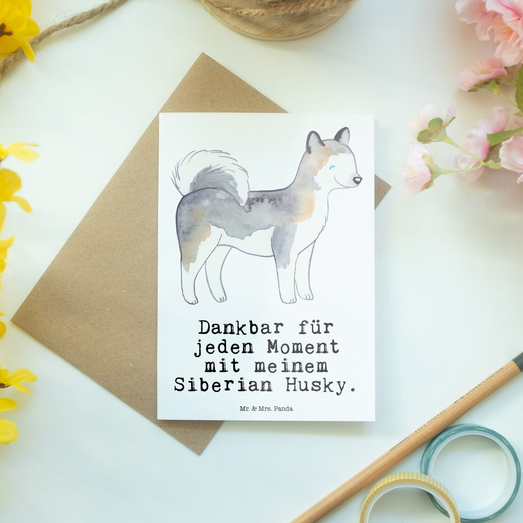 Grußkarte Siberian Husky Moment Grußkarte, Klappkarte, Einladungskarte, Glückwunschkarte, Hochzeitskarte, Geburtstagskarte, Karte, Ansichtskarten, Hund, Hunderasse, Rassehund, Hundebesitzer, Geschenk, Tierfreund, Schenken, Welpe, Siberian Husky