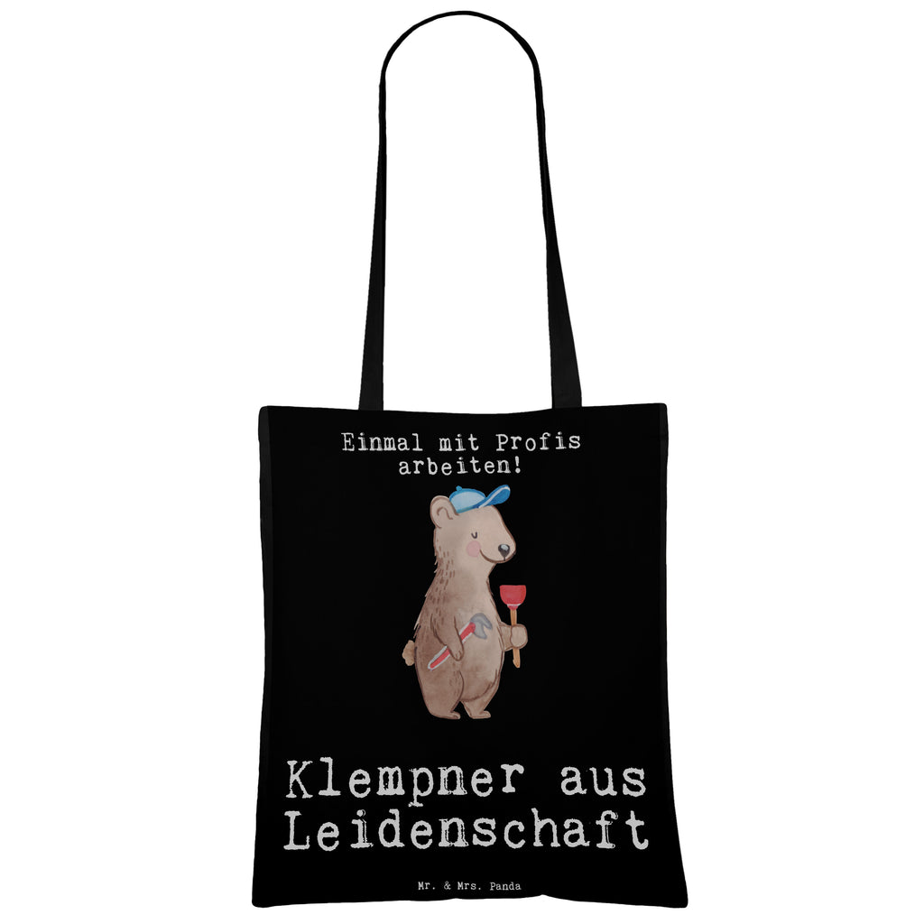 Tragetasche Klempner aus Leidenschaft Beuteltasche, Beutel, Einkaufstasche, Jutebeutel, Stoffbeutel, Tasche, Shopper, Umhängetasche, Strandtasche, Schultertasche, Stofftasche, Tragetasche, Badetasche, Jutetasche, Einkaufstüte, Laptoptasche, Beruf, Ausbildung, Jubiläum, Abschied, Rente, Kollege, Kollegin, Geschenk, Schenken, Arbeitskollege, Mitarbeiter, Firma, Danke, Dankeschön, Klempner, Handwerker, Installateur, Meister, Gesellenprüfung, Fachbetrieb, Bauklempner, Sanitärinstallationen