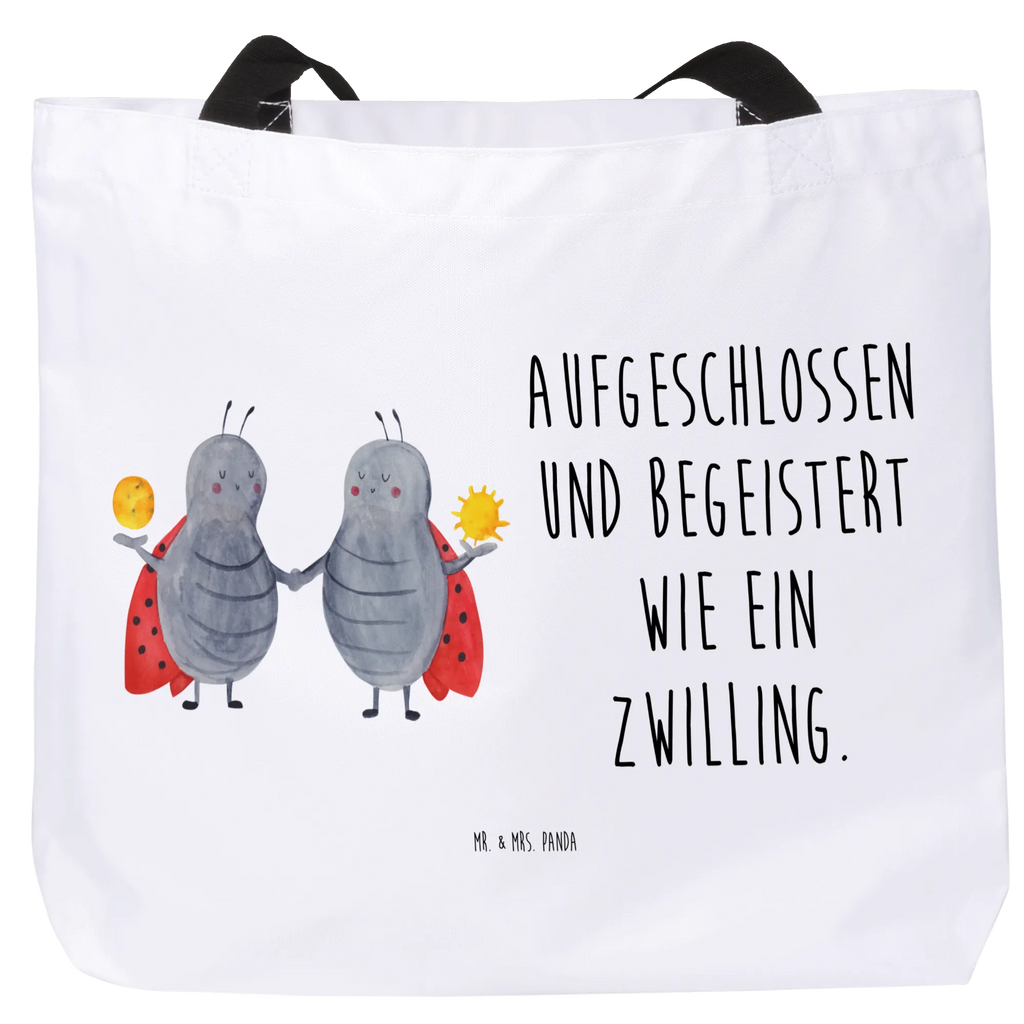 Shopper Sternzeichen Zwilling Beutel, Einkaufstasche, Tasche, Strandtasche, Einkaufsbeutel, Shopper, Schultasche, Freizeittasche, Tragebeutel, Schulbeutel, Alltagstasche, Tierkreiszeichen, Sternzeichen, Horoskop, Astrologie, Aszendent, Zwillinge, Zwilling Geschenk, Zwilling Sternzeichen, Geburtstag Mai, Geschenk Mai, Geschenk Juni, Marienkäfer, Glückskäfer, Zwillingsbruder, Zwillingsschwester