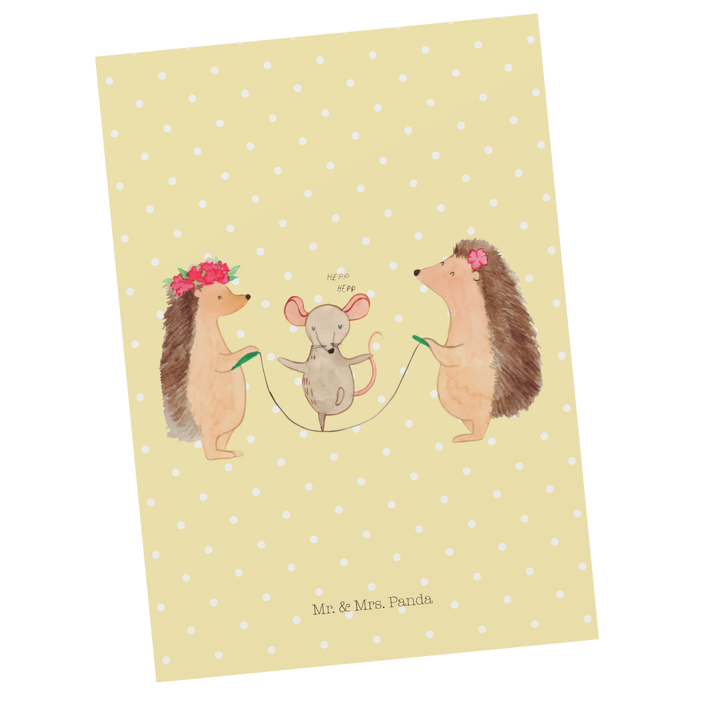 Postkarte Igel Seilhüpfen Postkarte, Karte, Geschenkkarte, Grußkarte, Einladung, Ansichtskarte, Geburtstagskarte, Einladungskarte, Dankeskarte, Ansichtskarten, Einladung Geburtstag, Einladungskarten Geburtstag, Tiermotive, Gute Laune, lustige Sprüche, Tiere, Igel, Maus, Seilspringen, Seilhüpfen, Kinder, Kindergarten