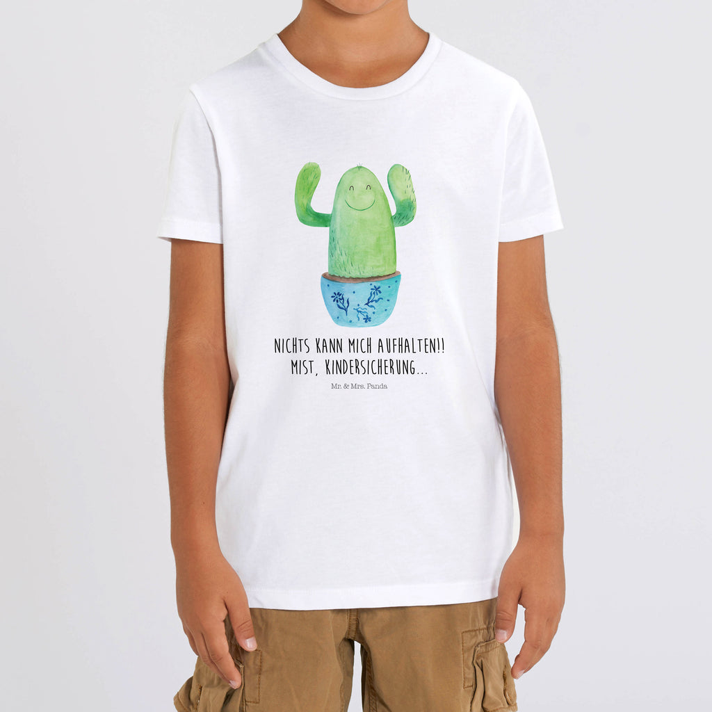 Organic Kinder T-Shirt Kaktus Happy Kinder T-Shirt, Kinder T-Shirt Mädchen, Kinder T-Shirt Jungen, Kaktus, Kakteen, Motivation, Spruch, lustig, Kindersicherung, Neustart, Büro, Büroalltag, Kollege, Kollegin, Freundin, Mutter, Familie, Ausbildung