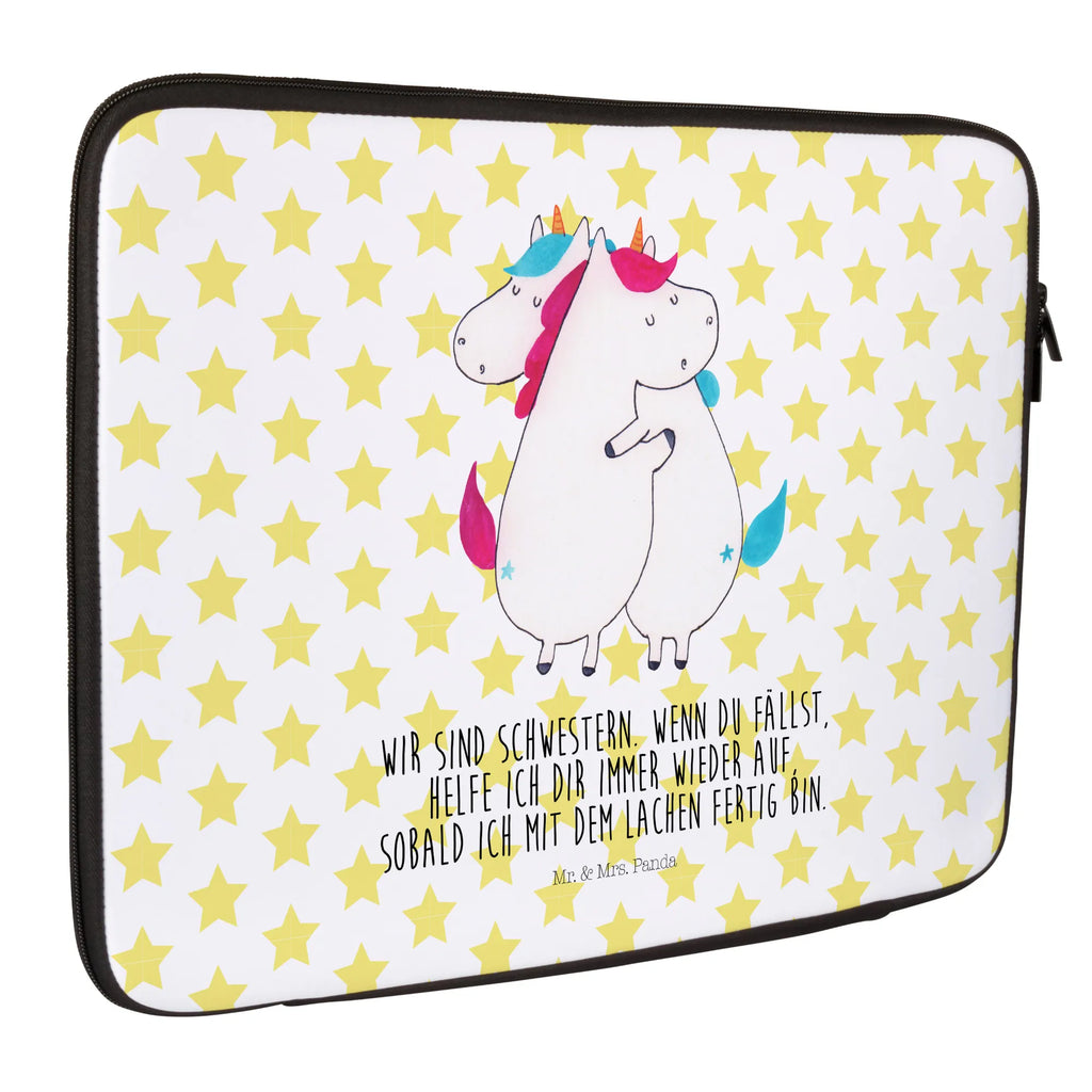 Notebook Tasche Einhörner Umarmen Notebook Tasche, Laptop, Computertasche, Tasche, Notebook-Tasche, Notebook-Reisehülle, Notebook Schutz, Einhorn, Einhörner, Einhorn Deko, Pegasus, Unicorn, Freundinnen, Freundin, BFF, Schwester, Schwestern, Familie, Geschwister, Sister, Liebe