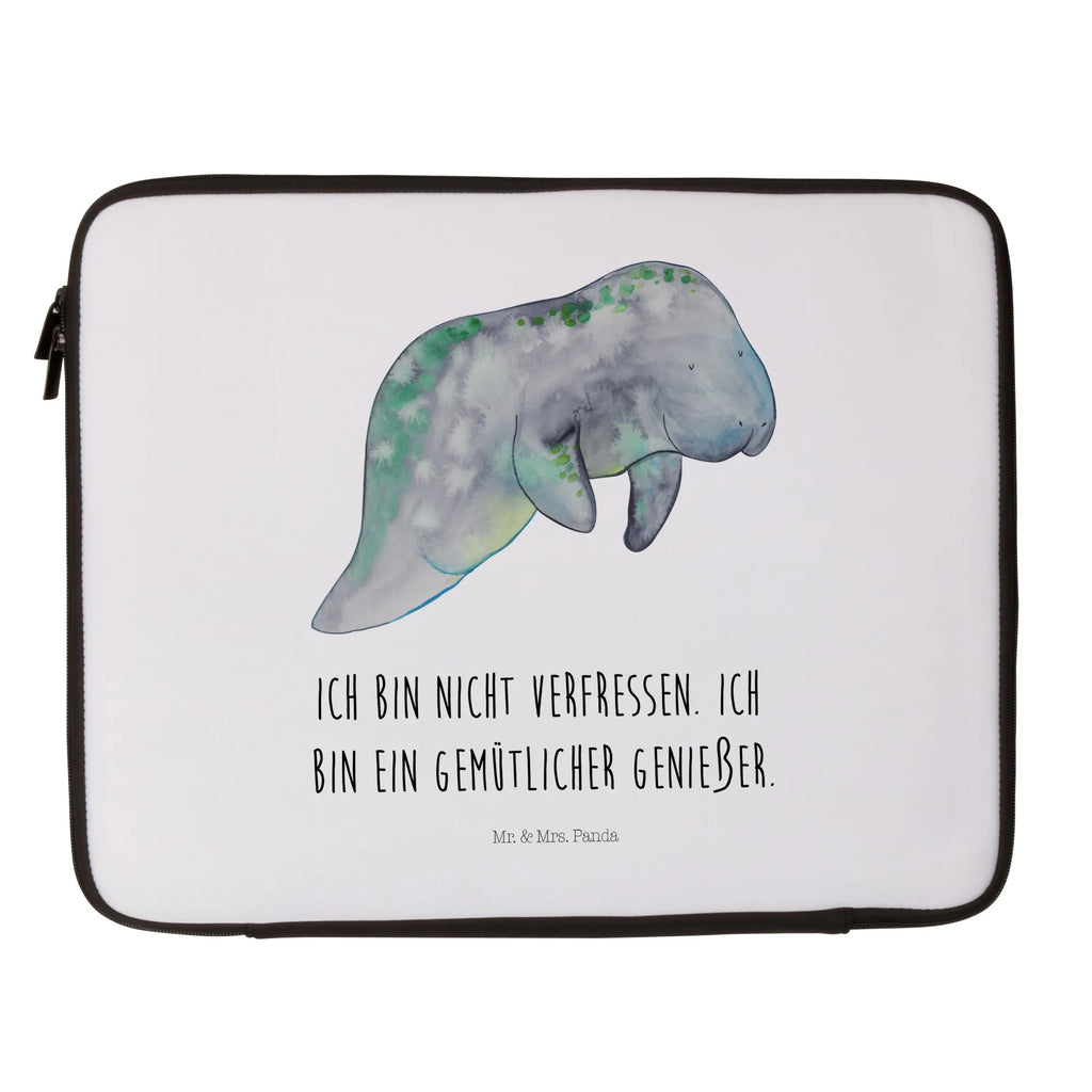 Notebook Tasche Seekuh Chillen Notebook Tasche, Laptop, Computertasche, Tasche, Notebook-Tasche, Notebook-Reisehülle, Notebook Schutz, Meerestiere, Meer, Urlaub, Seekuh, Seekühe, Diät, Abnehmen, Zucker, Diätwahn, Essen, Süßigkeiten