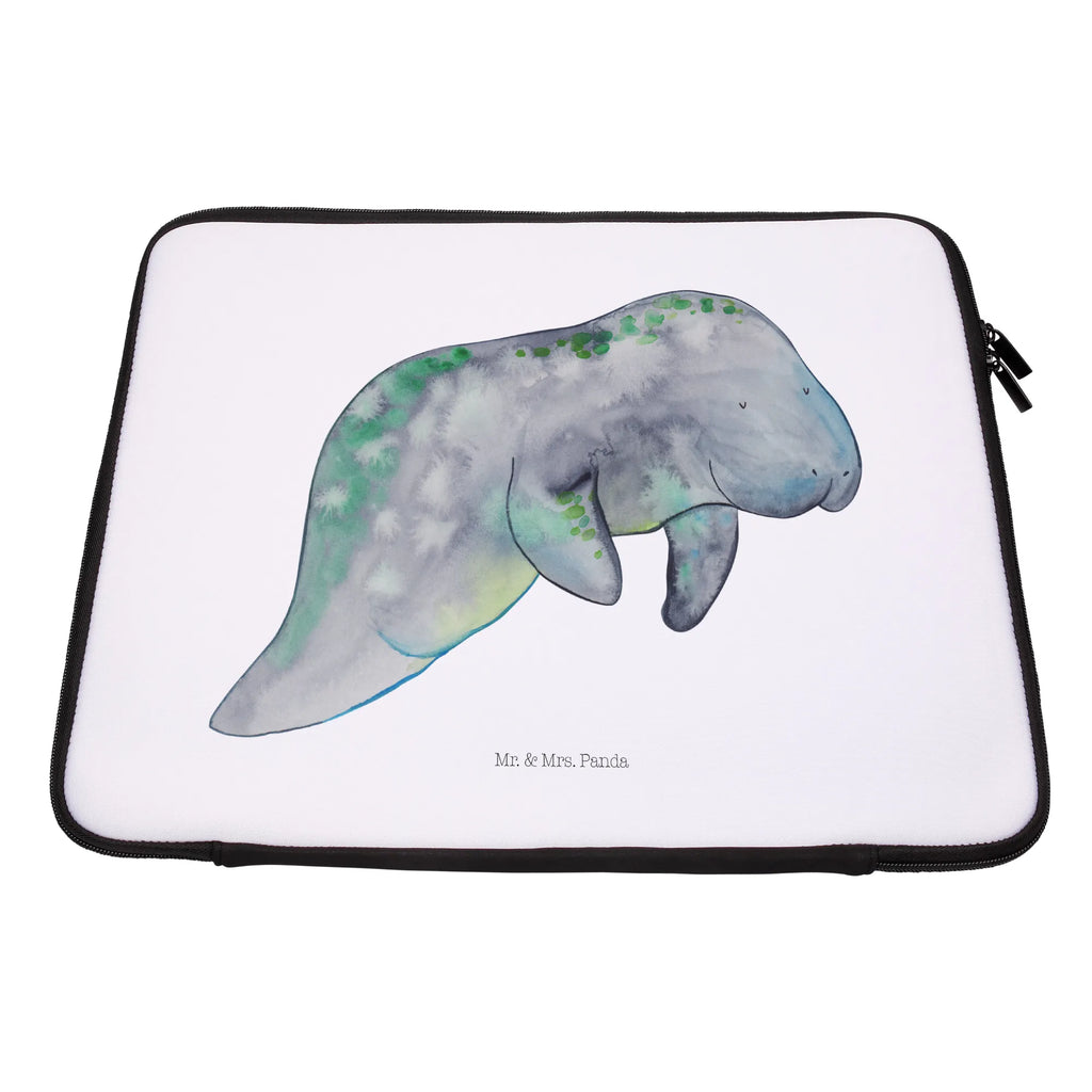 Notebook Tasche Seekuh Chillen Notebook Tasche, Laptop, Computertasche, Tasche, Notebook-Tasche, Notebook-Reisehülle, Notebook Schutz, Meerestiere, Meer, Urlaub, Seekuh, Seekühe, Diät, Abnehmen, Zucker, Diätwahn, Essen, Süßigkeiten