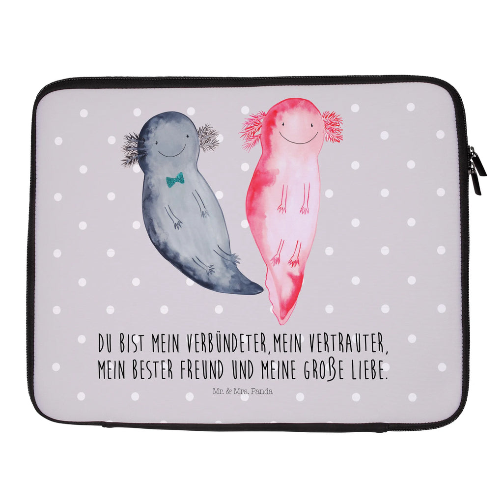 Notebook Tasche Axolotl Freundin Notebook Tasche, Laptop, Computertasche, Tasche, Notebook-Tasche, Notebook-Reisehülle, Notebook Schutz, Axolotl, Molch, Axolot, Schwanzlurch, Lurch, Lurche, Liebe, große Liebe, Liebesbeweis, Freund, Verlobter, Ehemann, Jahrestag, Valentinstag