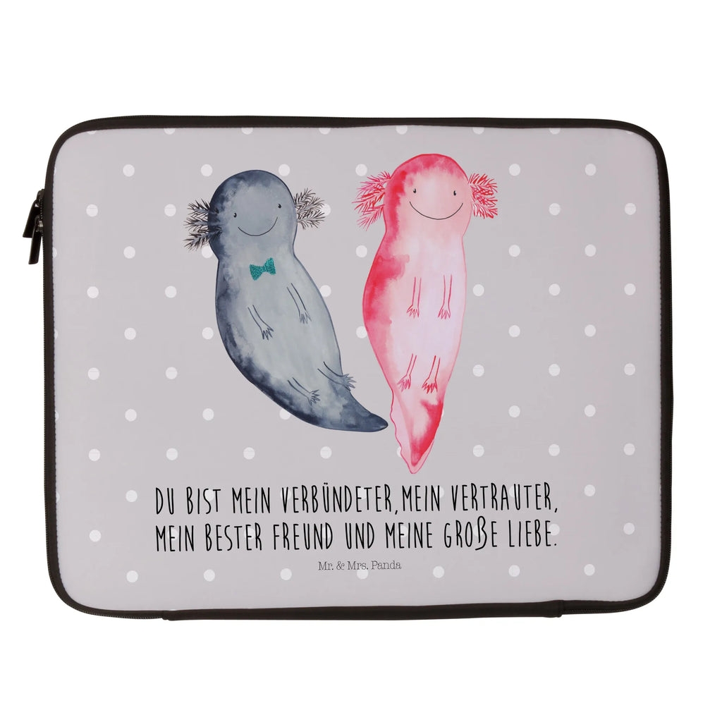 Notebook Tasche Axolotl Freundin Notebook Tasche, Laptop, Computertasche, Tasche, Notebook-Tasche, Notebook-Reisehülle, Notebook Schutz, Axolotl, Molch, Axolot, Schwanzlurch, Lurch, Lurche, Liebe, große Liebe, Liebesbeweis, Freund, Verlobter, Ehemann, Jahrestag, Valentinstag