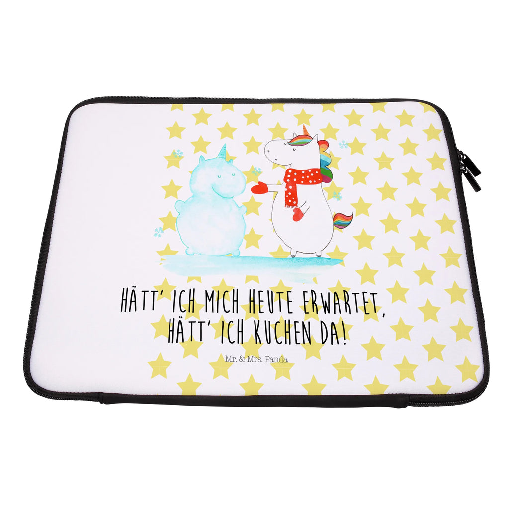 Notebook Tasche Einhorn Schneemann Notebook Tasche, Laptop, Computertasche, Tasche, Notebook-Tasche, Notebook-Reisehülle, Notebook Schutz, Einhorn, Einhörner, Einhorn Deko, Pegasus, Unicorn, Schneemann, Winter, Schnee, Kuchen, Weihnachten, kalt, Mütze, Handschuhe, X-Mas