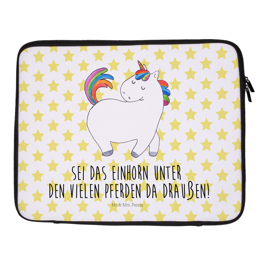 Notebook Tasche Einhorn Stolzieren Notebook Tasche, Laptop, Computertasche, Tasche, Notebook-Tasche, Notebook-Reisehülle, Notebook Schutz, Einhorn, Einhörner, Einhorn Deko, Pegasus, Unicorn, stolz, anders, bunt, Pferd, Reiter, Reiten, Freundin, Geschenk