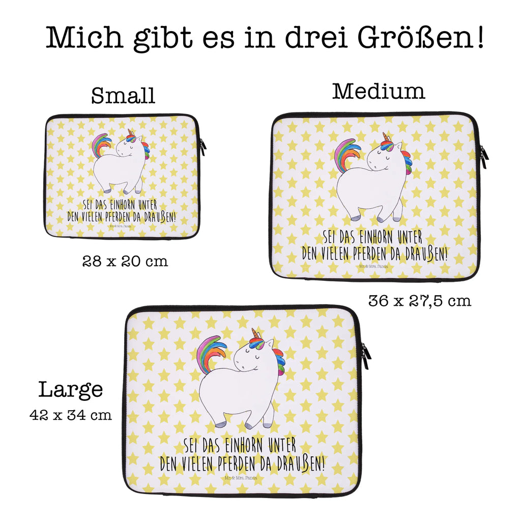 Notebook Tasche Einhorn Stolzieren Notebook Tasche, Laptop, Computertasche, Tasche, Notebook-Tasche, Notebook-Reisehülle, Notebook Schutz, Einhorn, Einhörner, Einhorn Deko, Pegasus, Unicorn, stolz, anders, bunt, Pferd, Reiter, Reiten, Freundin, Geschenk