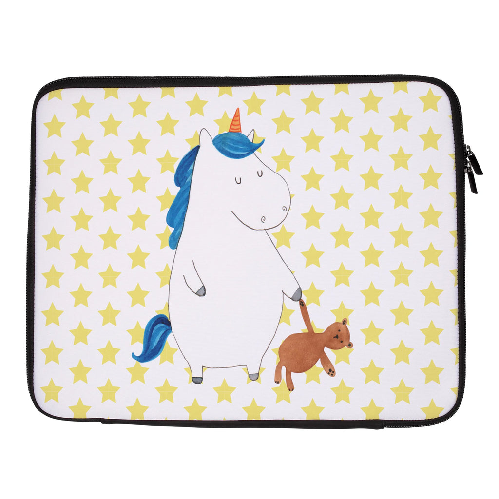 Notebook Tasche Einhorn Teddy Notebook Tasche, Laptop, Computertasche, Tasche, Notebook-Tasche, Notebook-Reisehülle, Notebook Schutz, Einhorn, Einhörner, Einhorn Deko, Pegasus, Unicorn, schlafen, gute Nacht, Single, Bett, Träumen, Freundin, Singleleben