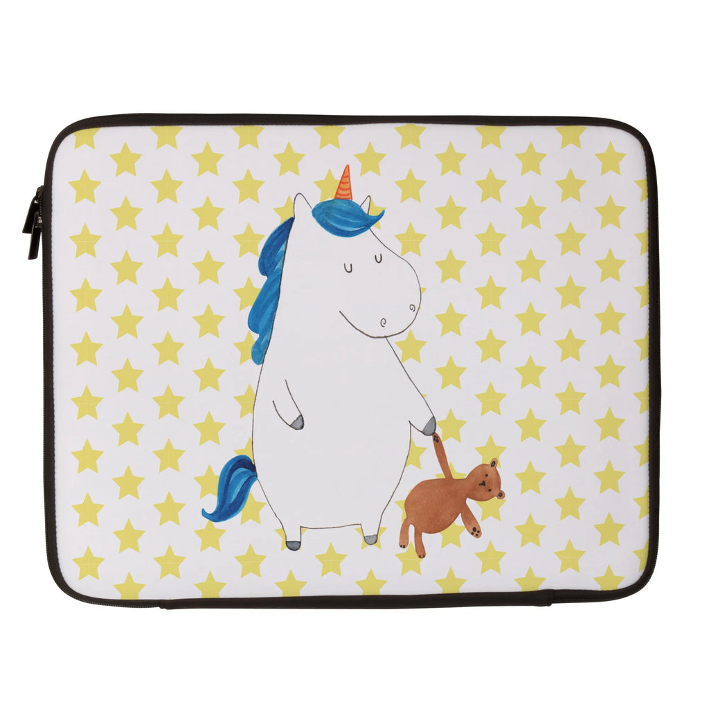 Notebook Tasche Einhorn Teddy Notebook Tasche, Laptop, Computertasche, Tasche, Notebook-Tasche, Notebook-Reisehülle, Notebook Schutz, Einhorn, Einhörner, Einhorn Deko, Pegasus, Unicorn, schlafen, gute Nacht, Single, Bett, Träumen, Freundin, Singleleben