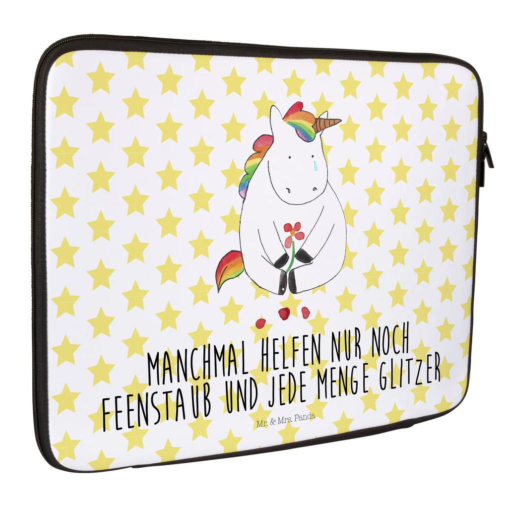 Notebook Tasche Einhorn Traurig Notebook Tasche, Laptop, Computertasche, Tasche, Notebook-Tasche, Notebook-Reisehülle, Notebook Schutz, Einhorn, Einhörner, Einhorn Deko, Pegasus, Unicorn, Glitzer, Trösten. Freundschaft, Freunde, Liebe, Trauer, Grußkarte, Blume