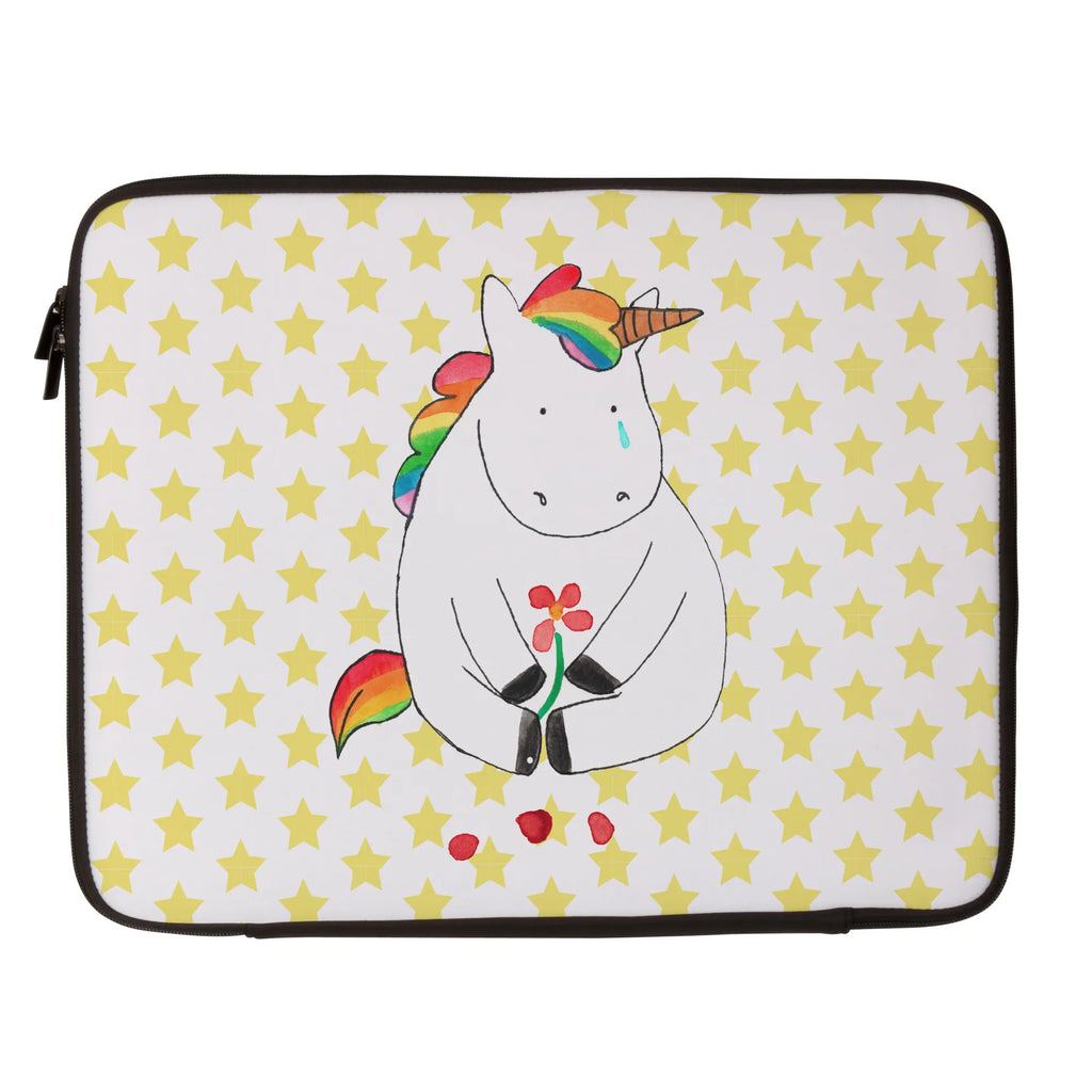 Notebook Tasche Einhorn Traurig Notebook Tasche, Laptop, Computertasche, Tasche, Notebook-Tasche, Notebook-Reisehülle, Notebook Schutz, Einhorn, Einhörner, Einhorn Deko, Pegasus, Unicorn, Glitzer, Trösten. Freundschaft, Freunde, Liebe, Trauer, Grußkarte, Blume