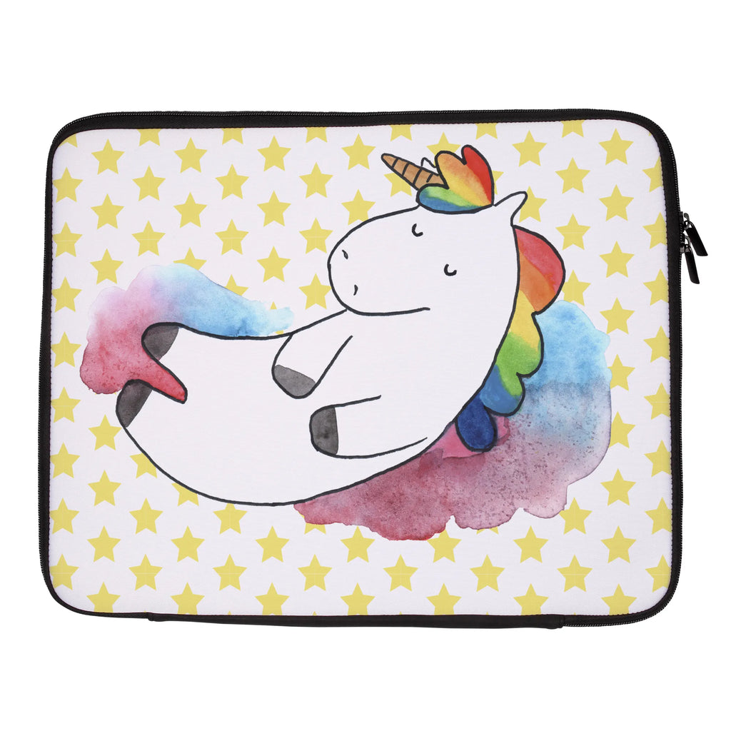 Notebook Tasche Einhorn Wolke 7 Notebook Tasche, Laptop, Computertasche, Tasche, Notebook-Tasche, Notebook-Reisehülle, Notebook Schutz, Einhorn, Einhörner, Einhorn Deko, Pegasus, Unicorn, verliebt, Menschen, witzig, lustig, Geschenk, Glaube, Realität, Lächeln