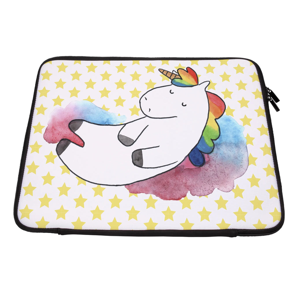 Notebook Tasche Einhorn Wolke 7 Notebook Tasche, Laptop, Computertasche, Tasche, Notebook-Tasche, Notebook-Reisehülle, Notebook Schutz, Einhorn, Einhörner, Einhorn Deko, Pegasus, Unicorn, verliebt, Menschen, witzig, lustig, Geschenk, Glaube, Realität, Lächeln