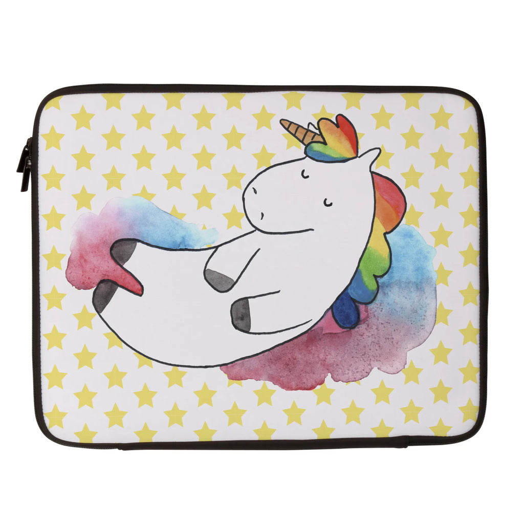 Notebook Tasche Einhorn Wolke 7 Notebook Tasche, Laptop, Computertasche, Tasche, Notebook-Tasche, Notebook-Reisehülle, Notebook Schutz, Einhorn, Einhörner, Einhorn Deko, Pegasus, Unicorn, verliebt, Menschen, witzig, lustig, Geschenk, Glaube, Realität, Lächeln