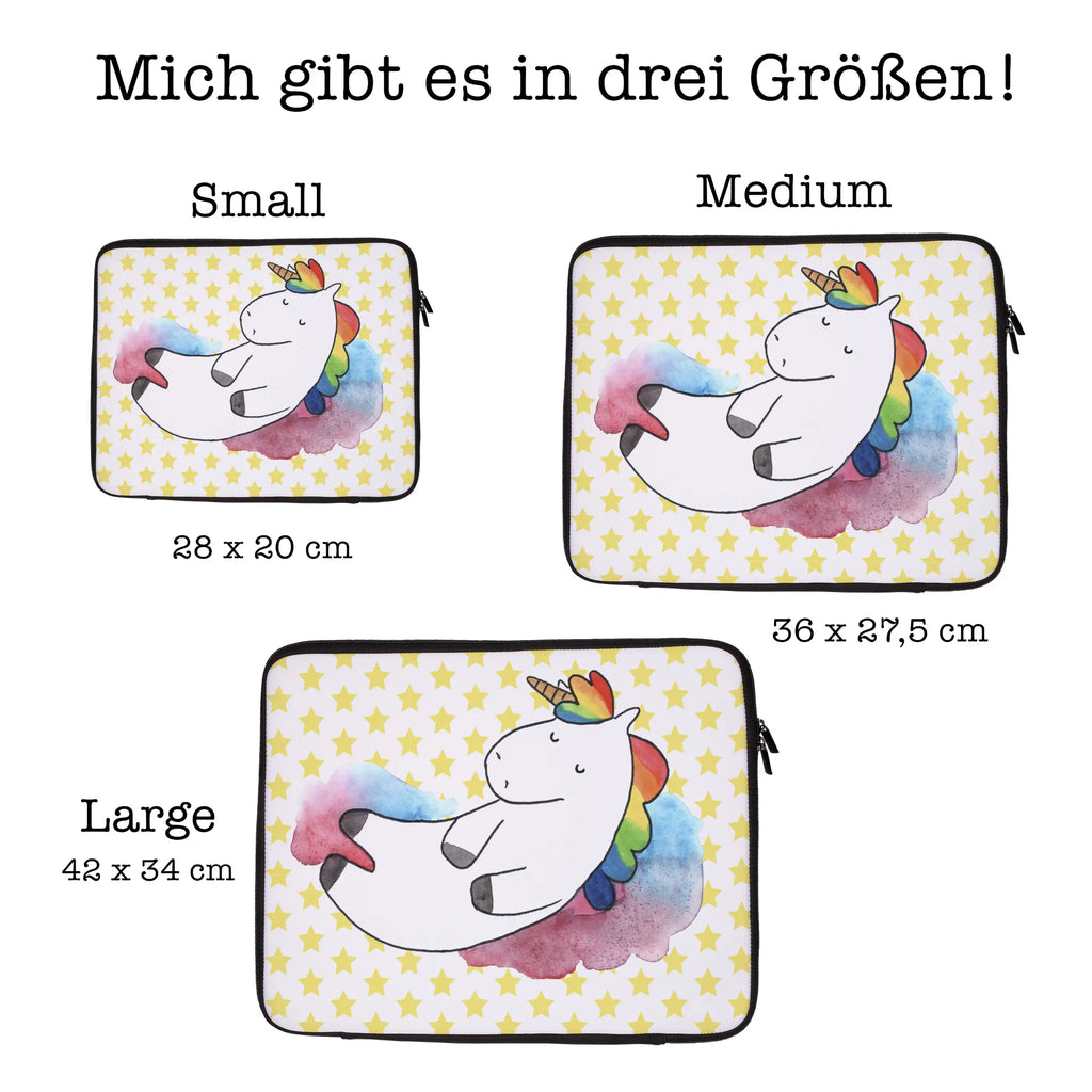 Notebook Tasche Einhorn Wolke 7 Notebook Tasche, Laptop, Computertasche, Tasche, Notebook-Tasche, Notebook-Reisehülle, Notebook Schutz, Einhorn, Einhörner, Einhorn Deko, Pegasus, Unicorn, verliebt, Menschen, witzig, lustig, Geschenk, Glaube, Realität, Lächeln