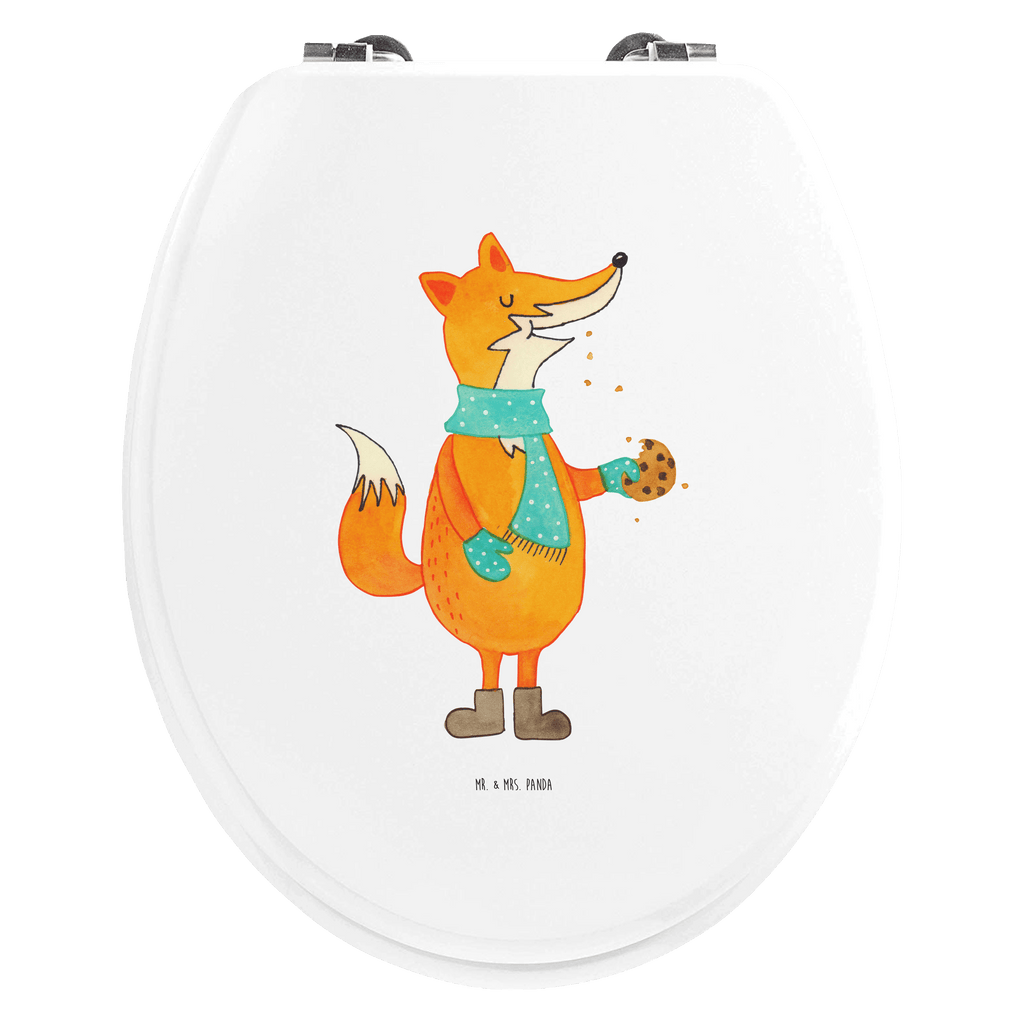 Motiv WC Sitz Fuchs Keks Klobrille, Klodeckel, Toilettendeckel, WC-Sitz, Toilette, Fuchs, Füchse, Backen Spruch, Kekse, Winter, Weihnachtszeit, Plätzchen, Liebe, Küche Deko