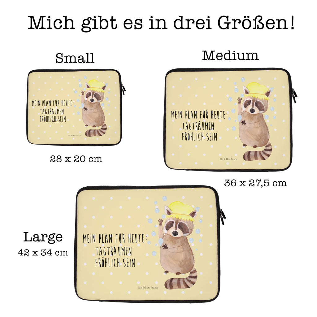 Notebook Tasche Waschbär Notebook Tasche, Laptop, Computertasche, Tasche, Notebook-Tasche, Notebook-Reisehülle, Notebook Schutz, Tiermotive, Gute Laune, lustige Sprüche, Tiere, Waschbär, Tagträumen, Plan, Fröhlich, waschen, Seifenblasen