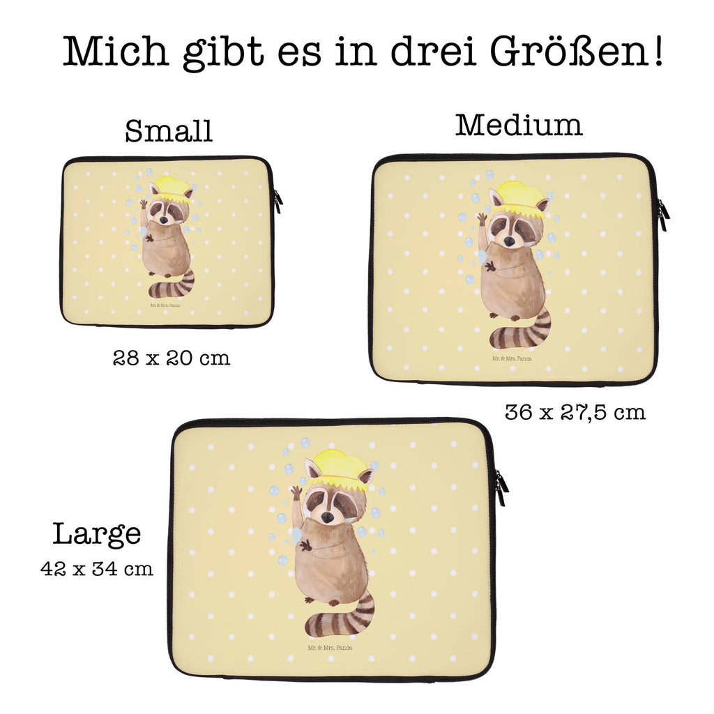 Notebook Tasche Waschbär Notebook Tasche, Laptop, Computertasche, Tasche, Notebook-Tasche, Notebook-Reisehülle, Notebook Schutz, Tiermotive, Gute Laune, lustige Sprüche, Tiere, Waschbär, Tagträumen, Plan, Fröhlich, waschen, Seifenblasen