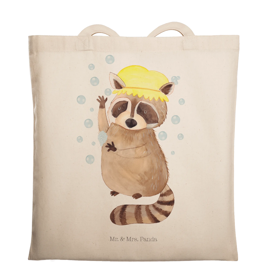 Tragetasche Waschbär Beuteltasche, Beutel, Einkaufstasche, Jutebeutel, Stoffbeutel, Tasche, Shopper, Umhängetasche, Strandtasche, Schultertasche, Stofftasche, Tragetasche, Badetasche, Jutetasche, Einkaufstüte, Laptoptasche, Tiermotive, Gute Laune, lustige Sprüche, Tiere, Waschbär, Tagträumen, Plan, Fröhlich, waschen, Seifenblasen