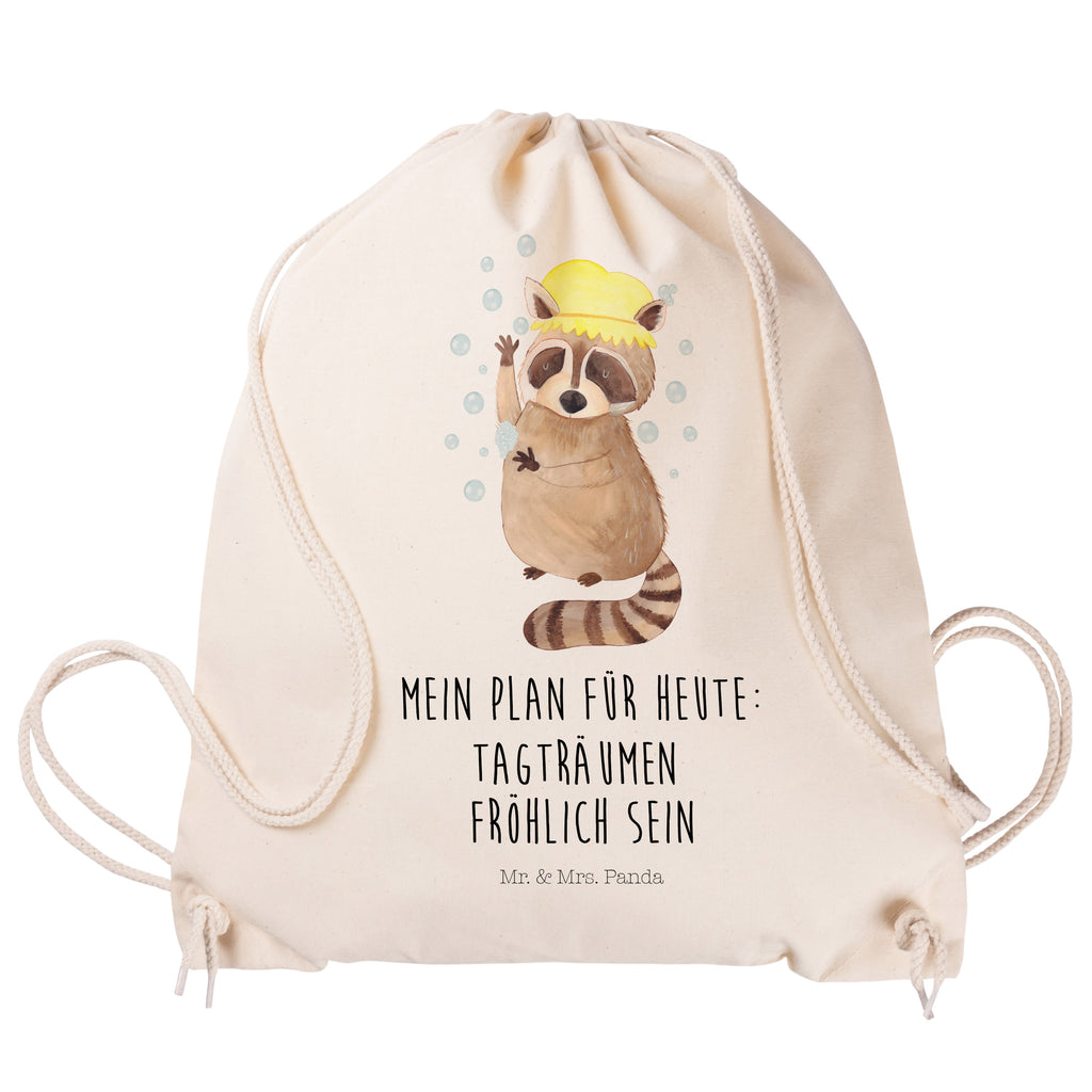 Sportbeutel Waschbär Sportbeutel, Turnbeutel, Beutel, Sporttasche, Tasche, Stoffbeutel, Sportbeutel Kinder, Gymsack, Beutel Rucksack, Kleine Sporttasche, Sportzubehör, Turnbeutel Baumwolle, Tiermotive, Gute Laune, lustige Sprüche, Tiere, Waschbär, Tagträumen, Plan, Fröhlich, waschen, Seifenblasen