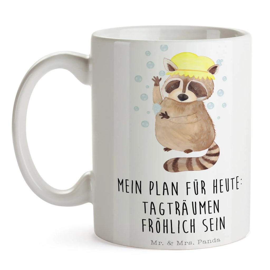 Tasse Waschbär Tasse, Kaffeetasse, Teetasse, Becher, Kaffeebecher, Teebecher, Keramiktasse, Porzellantasse, Büro Tasse, Geschenk Tasse, Tasse Sprüche, Tasse Motive, Kaffeetassen, Tasse bedrucken, Designer Tasse, Cappuccino Tassen, Schöne Teetassen, Tiermotive, Gute Laune, lustige Sprüche, Tiere, Waschbär, Tagträumen, Plan, Fröhlich, waschen, Seifenblasen