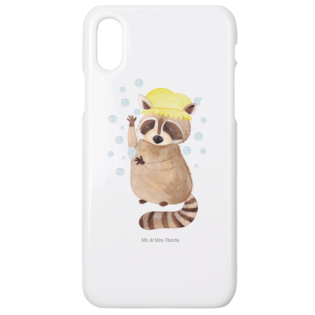 Handyhülle Waschbär Handyhülle, Handycover, Cover, Handy, Hülle, Iphone 10, Iphone X, Tiermotive, Gute Laune, lustige Sprüche, Tiere, Waschbär, Tagträumen, Plan, Fröhlich, waschen, Seifenblasen