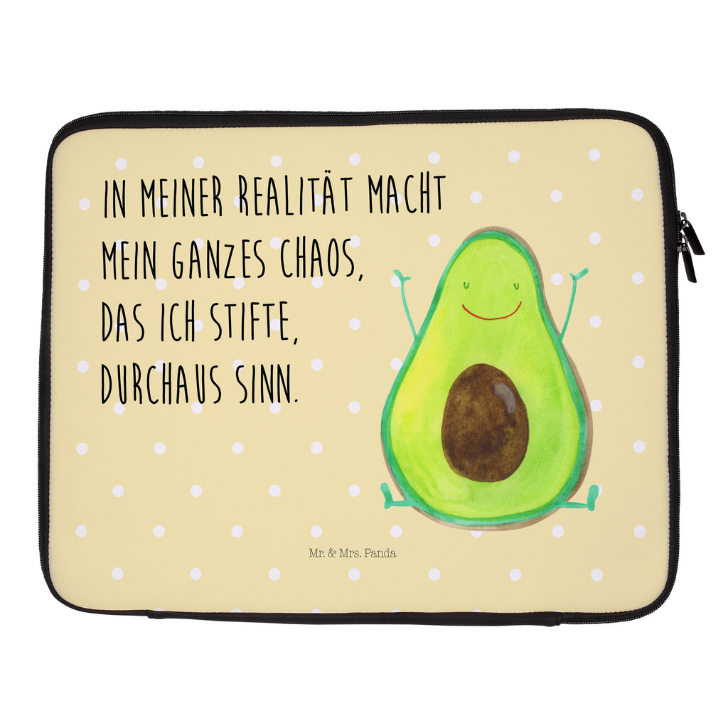 Notebook Tasche Avocado Glücklich Notebook Tasche, Laptop, Computertasche, Tasche, Notebook-Tasche, Notebook-Reisehülle, Notebook Schutz, Avocado, Veggie, Vegan, Gesund, Chaos