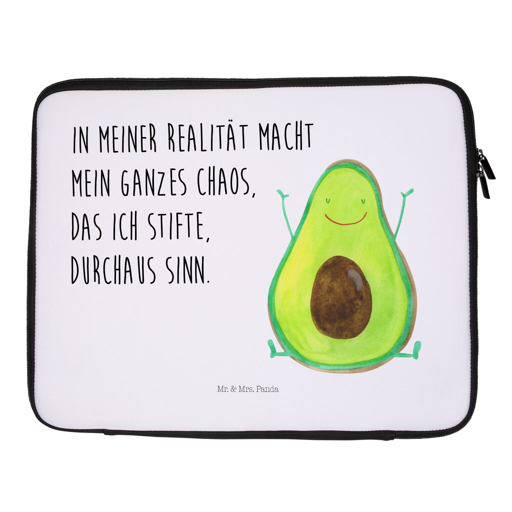 Notebook Tasche Avocado Glücklich Notebook Tasche, Laptop, Computertasche, Tasche, Notebook-Tasche, Notebook-Reisehülle, Notebook Schutz, Avocado, Veggie, Vegan, Gesund, Chaos